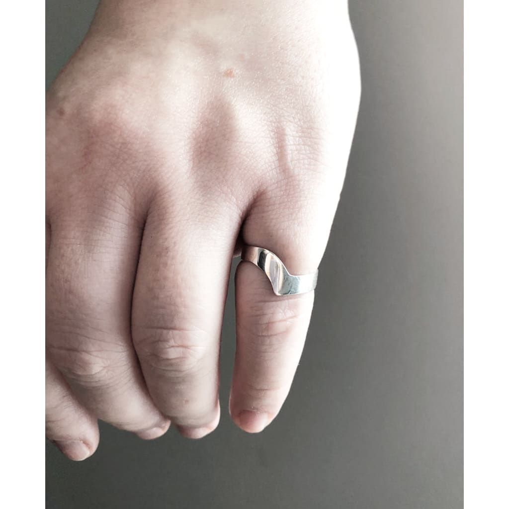 Handmade Eco-Friendly fine jewellery by Marie Beatrice Gade, THY Ring Wide