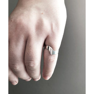 Handmade Eco-Friendly fine jewellery by Marie Beatrice Gade, THY Ring Wide
