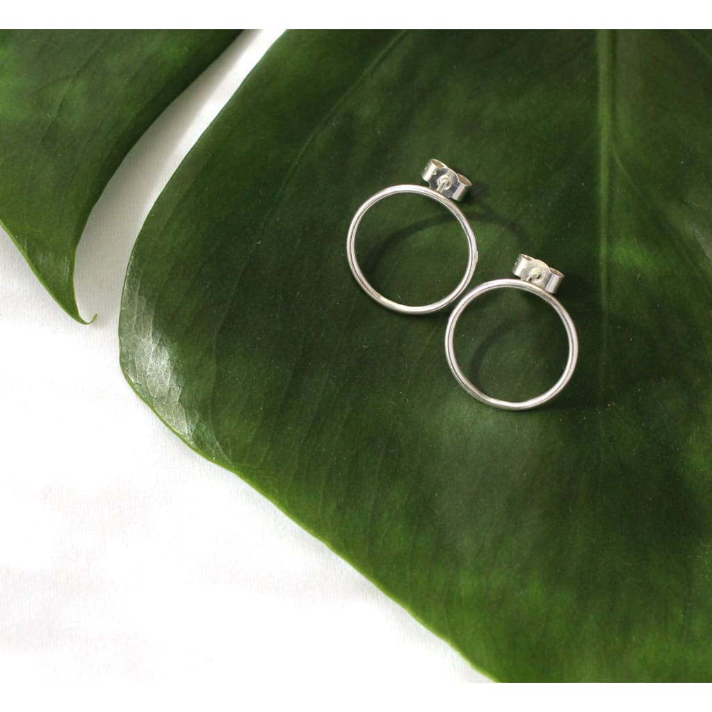 Tilda earrings by eco jeweller M of Copenhagen made from recycled silver